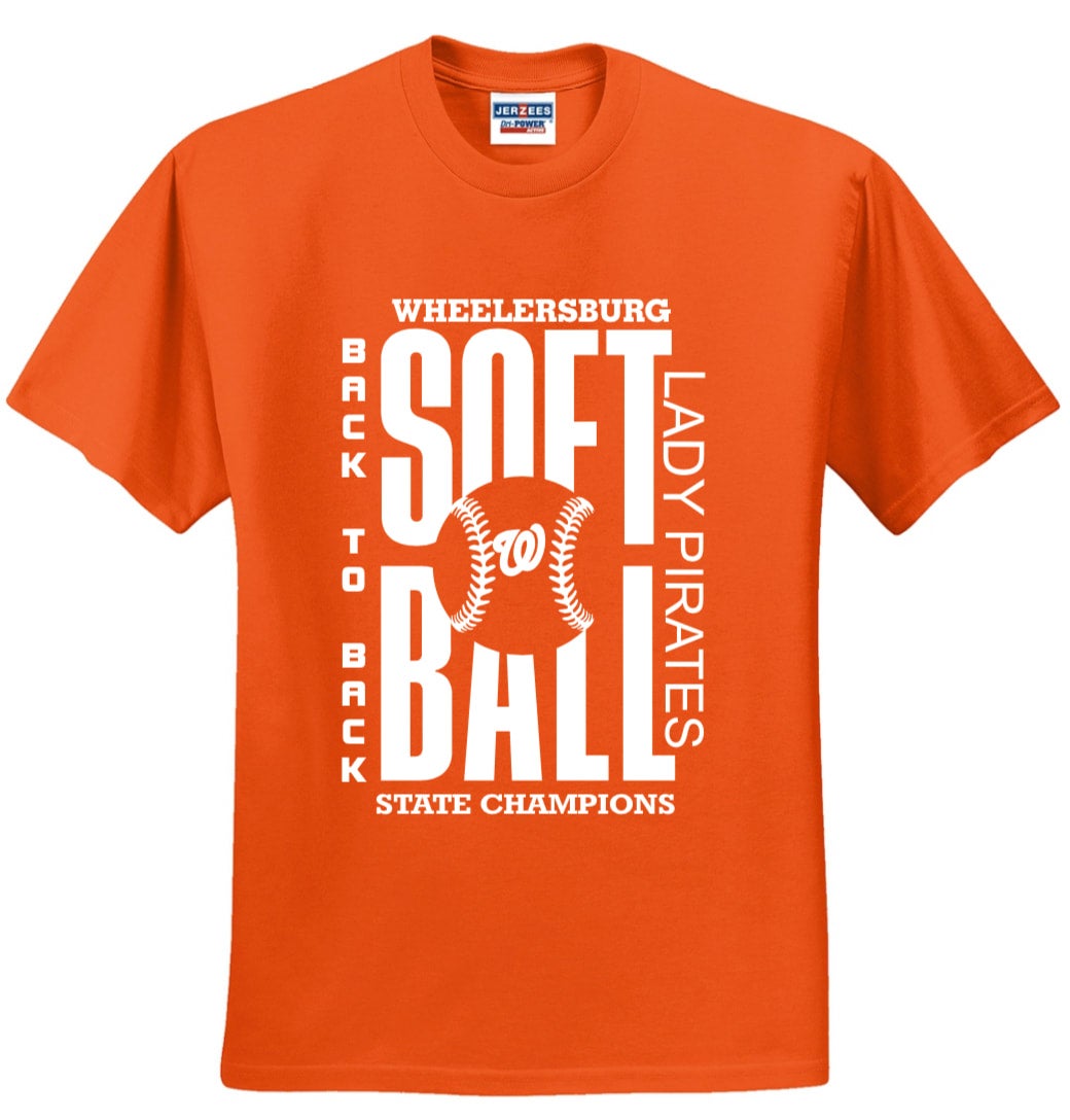 Orange Lady Pirates Softball State Championship Shirt